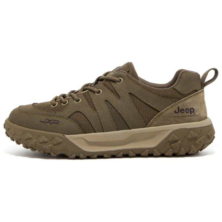 Jeep Moisture wicking Low top Mountaineering Shoes Men's Khaki