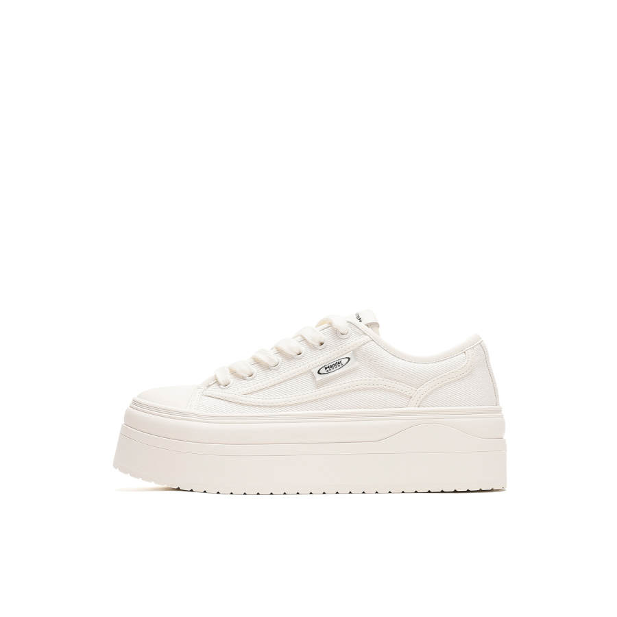 WANDER AROUND Slip Resistant Abrasion Resistant Low top Canvas Shoes Women's White