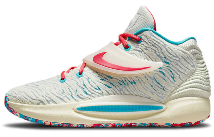 Nike Nike Kd 14 Ep 'White Aqua Blue Multi Color'