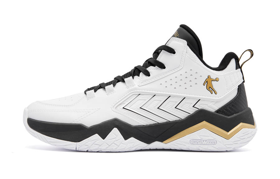 QIAODAN City Hero Basketball Shoes Men's White Black