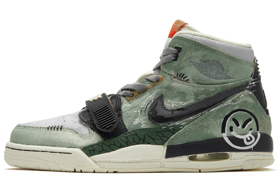 Jordan Jordan Legacy 312 Da Vinci Custom CNY Year Of The Dragon Limited Edition, Box, Racing Cushioning Slip Resistant