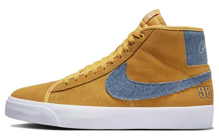 Nike Nike Sb Zoom Blazer Mid Pro Gt Grant Taylor University Gold Denim