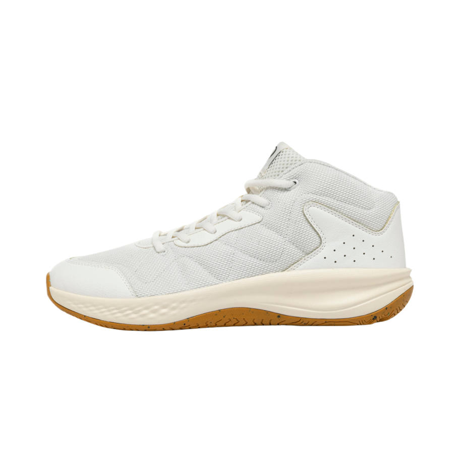 DECATHLON Essential Slip Resistant Slip Resistant Mid top Basketball Shoes Men's Ecru