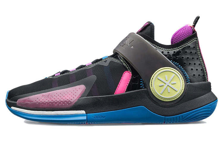 Li-Ning Li Ning Wade Fission 7 Cushioning Abrasion Resistant Rebound Low top Basketball Shoes Men's Pink Black