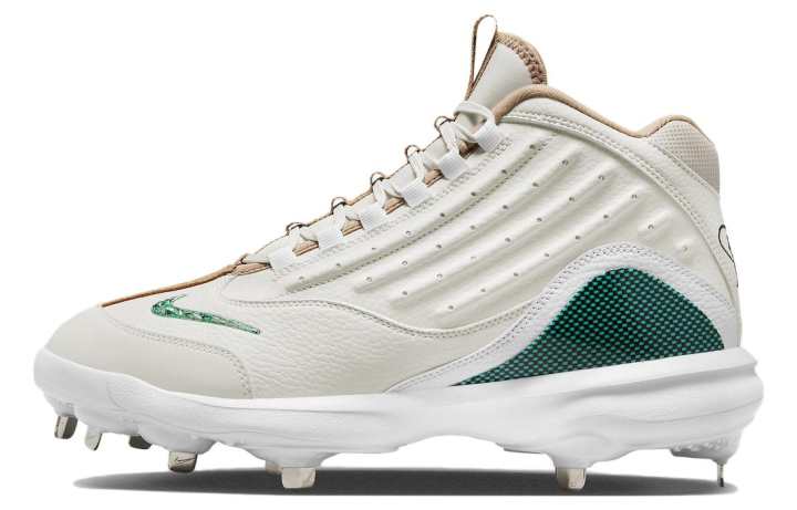 Nike Nike Air Griffey Max 2 Leather Abrasion Resistant Mid top Training Shoes Men's White