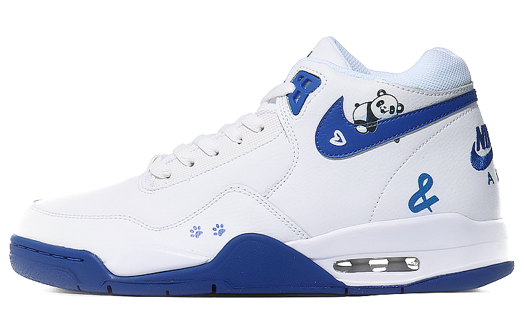 Nike Nike Flight Legacy Vintage Basketball Shoes Men's Mid Top White/Blue