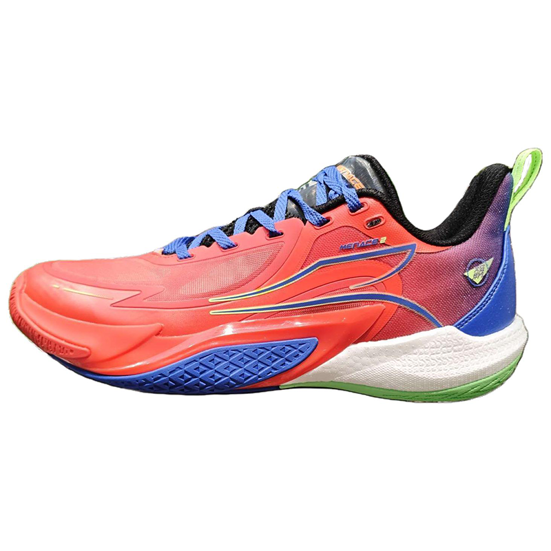 361° Blitz 2 Cushioning Abrasion Resistant Rebound Low top Basketball Shoes Men's Sparrow Flower Red Game Blue