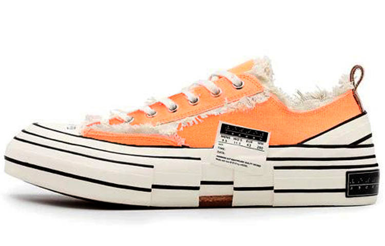 XVESSEL VESSEL G.O.P. Lows Low top Canvas Shoes Unisex Orange