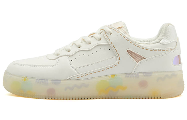 361° Slip Resistant Low top Skateboard Shoes Women's White Gold