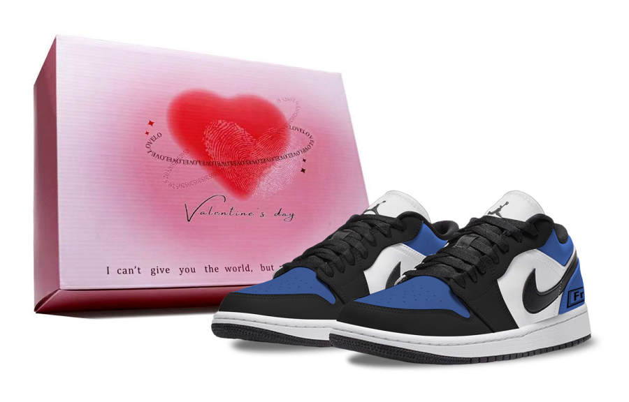 Jordan Jordan Air Jordan 1 Blue Toes, Valentine's Day Gift, Box Abrasion Resistant Abrasion Resistant Low top