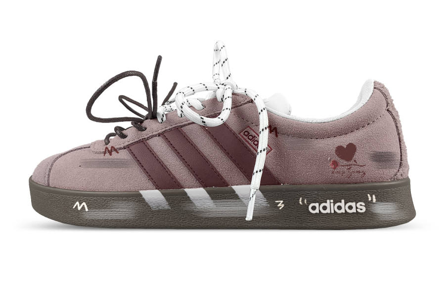 Adidas Adidas VL COURT 2.0 Cushioning Abrasion Resistant Cushioning, Wear Resistant Low top Skateboard Shoes Unisex