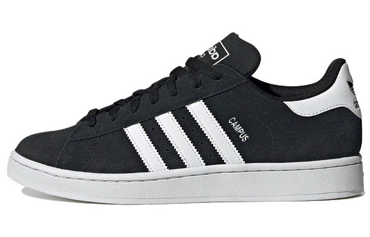 Adidas Originals Campus 2 Slip Resistant Low top Skateboard Shoes Unisex Black White