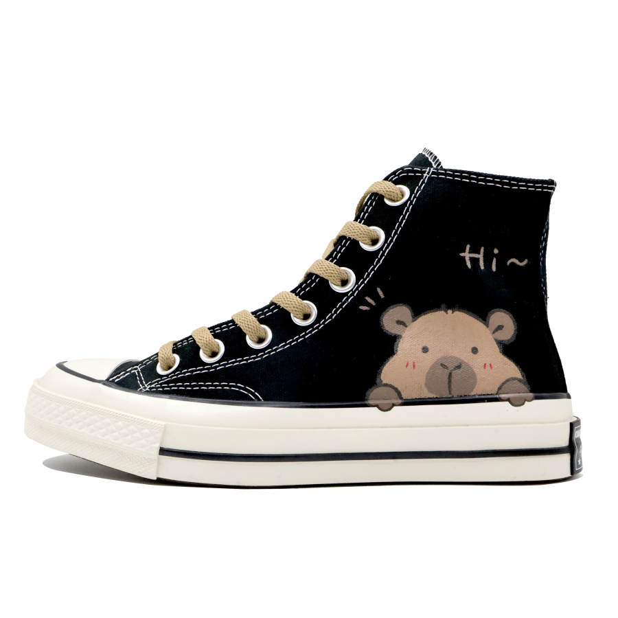 Converse Chuck 70 Wild Dream Collection, Capybara Slip Resistant Abrasion Resistant High top Canvas Shoes Unisex