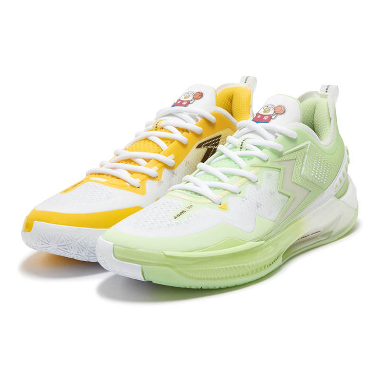 361° BIG3 5.0 Quick PRO Basketball Shoes Men's Low Top Jelly Aloe/361 Degrees White