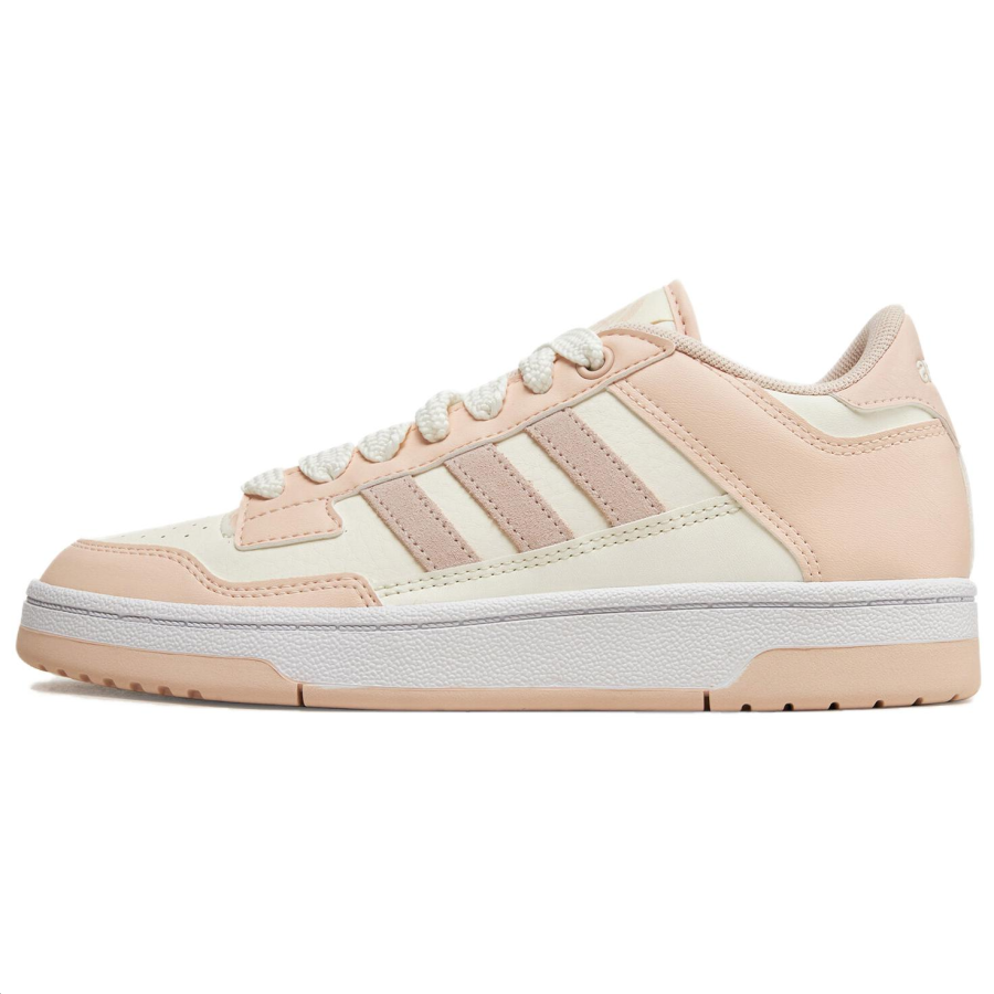Adidas Adidas Rapid Court Lightweight Slip Resistant Lightweight Anti Slip Low top Skateboard Shoes Women's Pink White