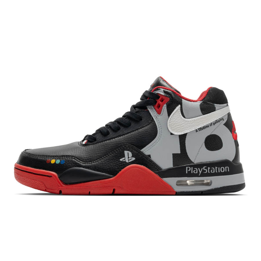 Nike Nike Flight Legacy Frenzied Spirit Racing Slip Resistant Mid top Vintage Basketball Shoes Unisex Black