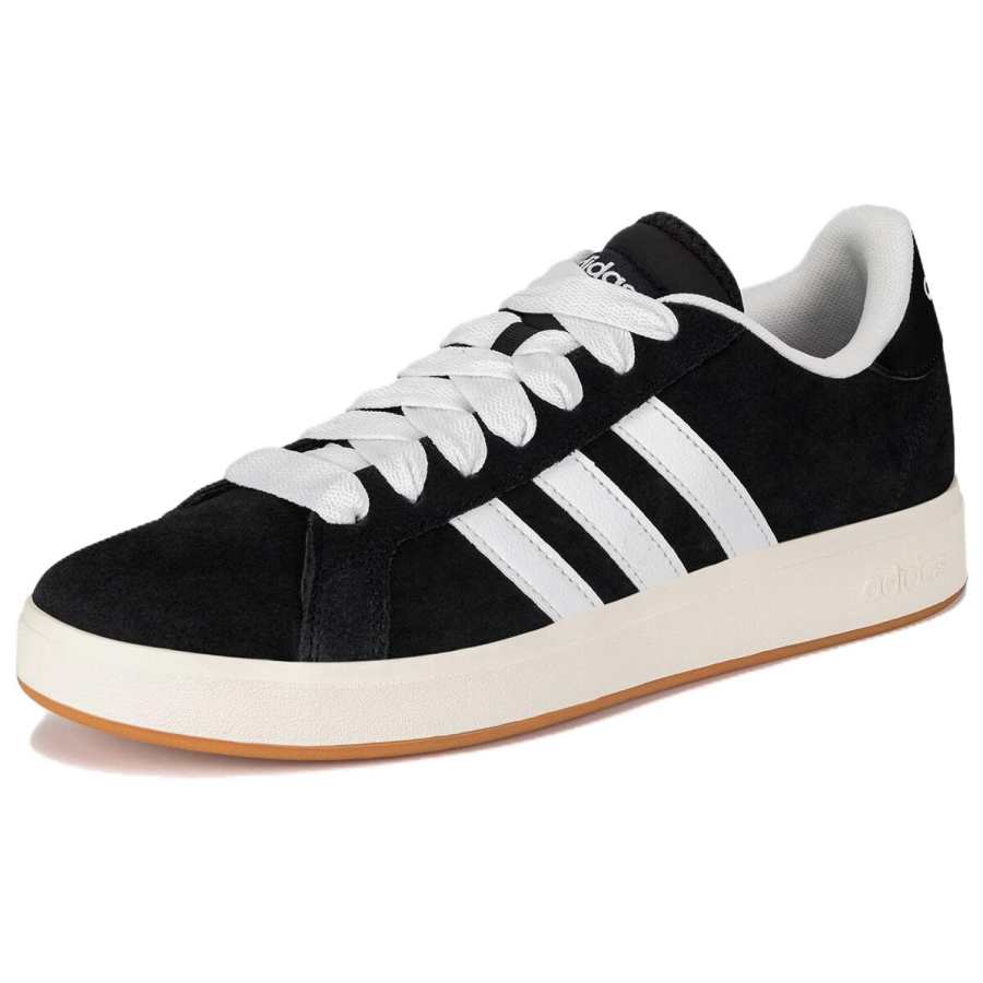 Adidas Adidas Grand Court Base 00s Suede Thin Sole Low top Skateboard Shoes Unisex Black White