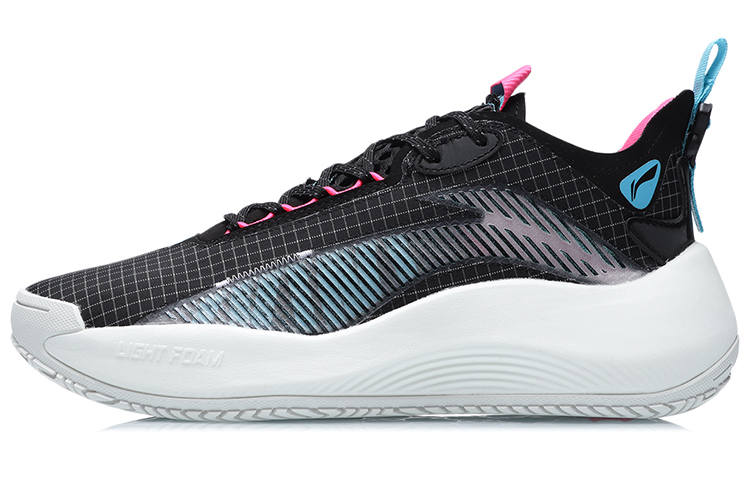 Li-Ning Li Ning Badfive 1 Basketball Shoes Unisex Low Top Black/Blue/Pink
