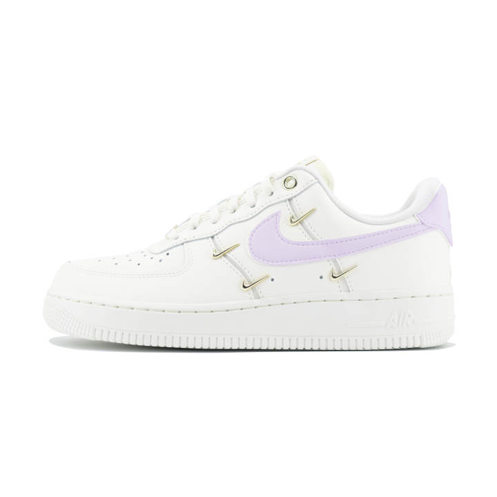 Nike Nike Air Force 1 Slip Resistant, Abrasion Resistant, Lightweight Low top Skateboard Shoes Women's White Purple