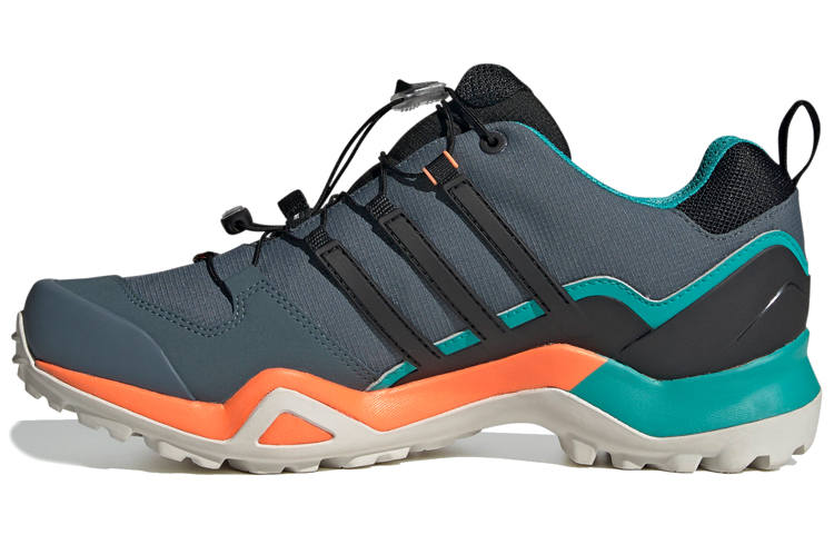 Adidas Adidas Terrex Swift Trendy Slip Resistant Low top Hiking Shoes Men's Green Black Orange
