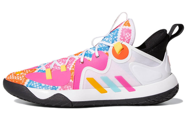 Adidas Adidas Day Abrasion Resistant Breathable Low top Basketball Shoes Men's Multicolor