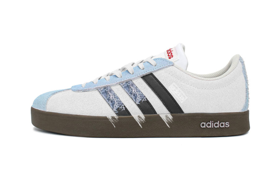 Adidas Neo VL Court 2.0 Wear resistant And Lightweight Low top Skateboard Shoes Unisex White Black
