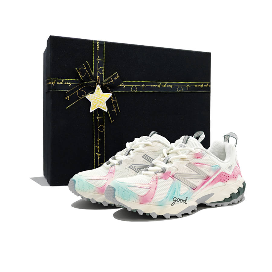 New Balance New Balance 610T Neon Sweetheart Glitter Box Cushioning Low top Hiking Shoes Unisex Pink Blue
