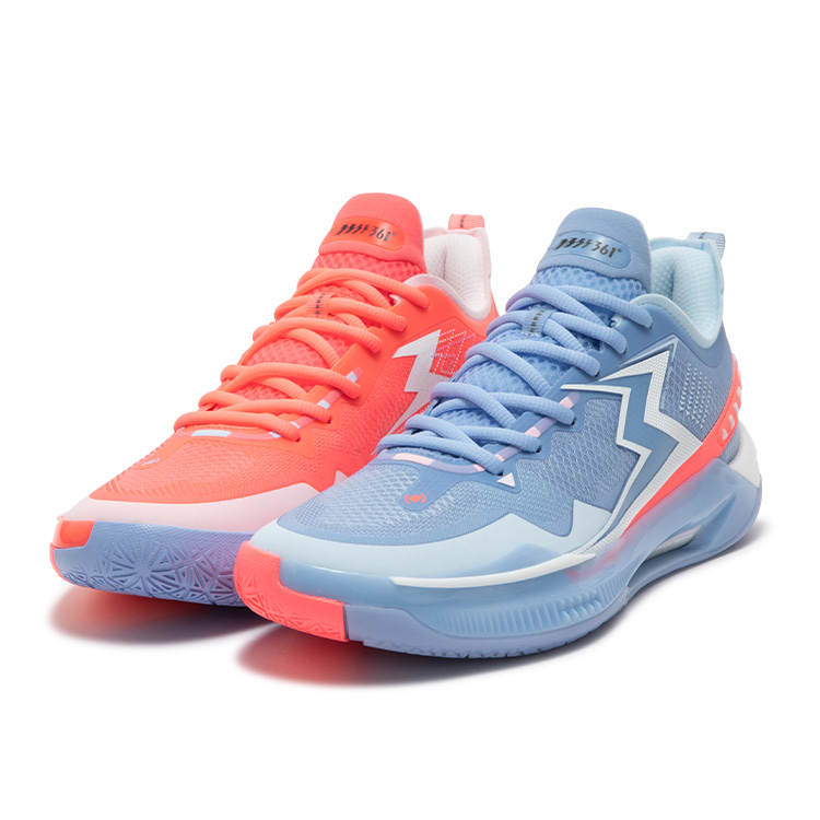 361° BIG3 5.0 Quick PRO Basketball Shoes Men's Low Top Sky Blue/Glacier Blue
