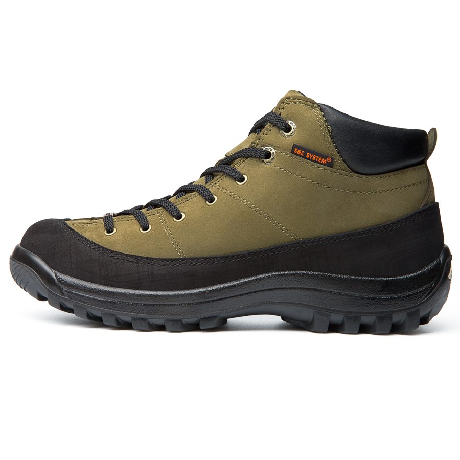 SLEADER On The Road Collection Cow Leather Slip Resistant, Abrasion Resistant, Waterproof Mid top Hiking Shoes Men's