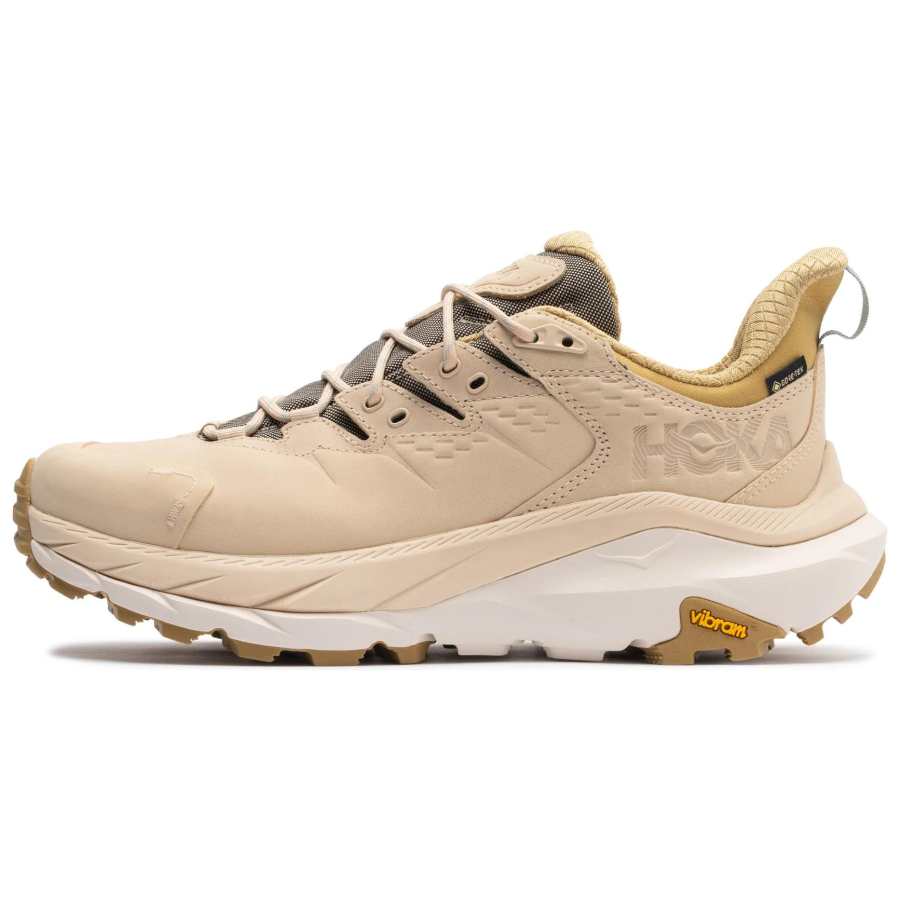 HOKA ONE ONE Kaha 2 Slip Resistant Abrasion Resistant Low top Mountaineering Shoes Men's Light Umber