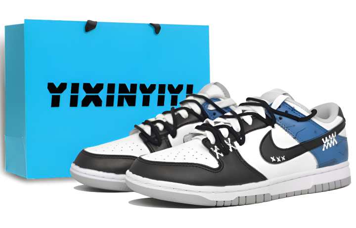 Nike Nike Dunk Abrasion Resistant Abrasion Resistant Low top Skateboard Shoes Unisex Safety Blue
