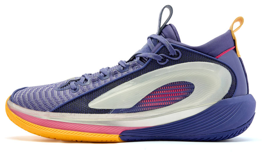 QIAODAN Prickle 8 Basketball Shoes Men's Low Top Night Twilight Purple