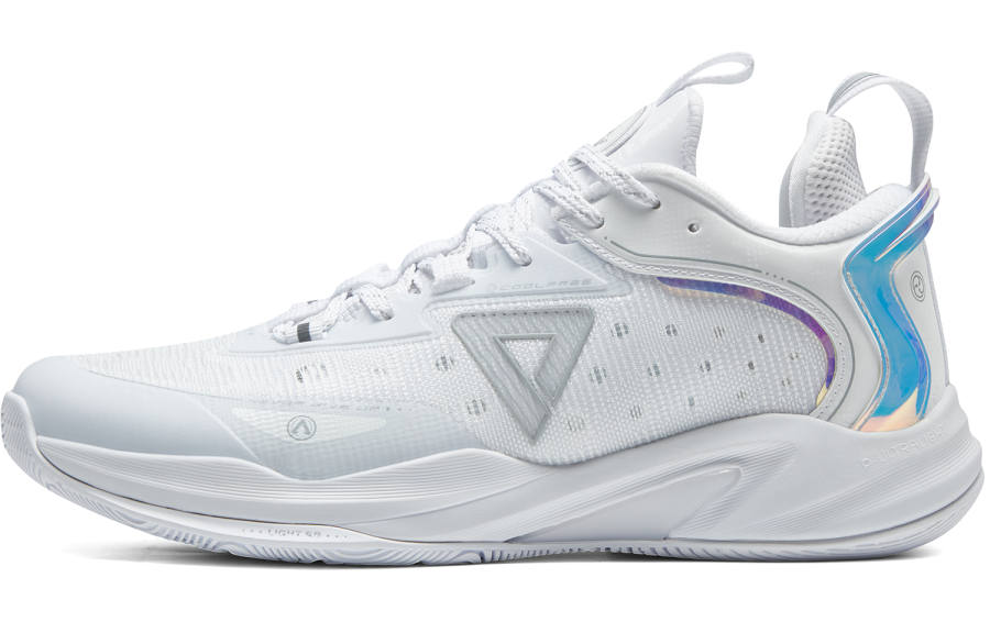 PEAK Light And Agile 1.0 Low top Performance Basketball Shoes Men's Dust Free White Color
