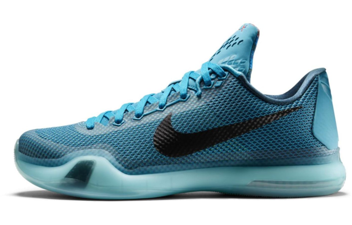 Nike Nike Kobe 10 5AM Flight Slip Resistant Lightweight Low top Basketball Shoes Men's Lake Blue