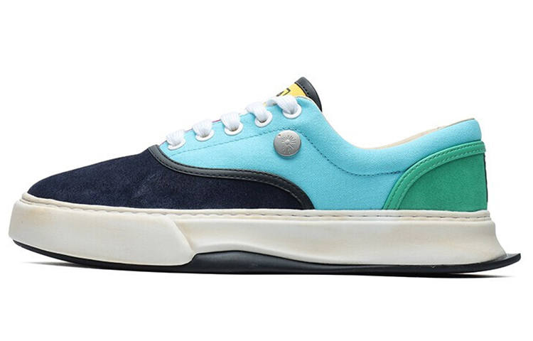 FILA MIHARA YASUHIRO x FILA FM 10 Fabric Low top Skateboard Shoes Men's Button Blue
