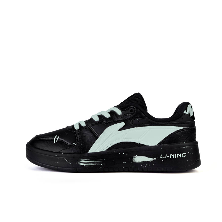 Li-Ning Li Ning Slip Resistant Cushioning Abrasion Resistant Low top Skateboard Shoes Men's Black