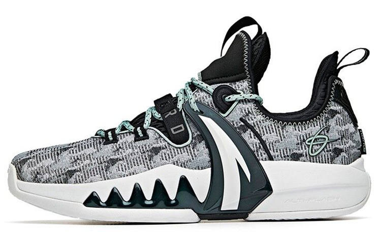 Anta Hayward GH2 'Away Low top Basketball Shoes Men's Gray Green