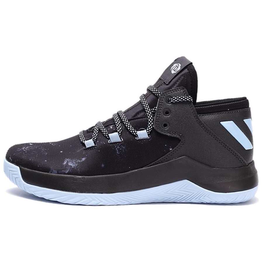 Adidas Adidas D Rose Menace 2 Cushioning, Wear Resistant Mid top Basketball Shoes Men's Black