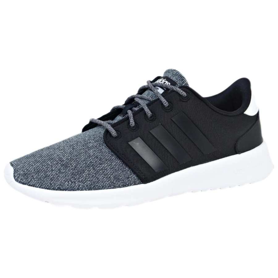 Adidas Adidas Cloudfoam QT Racer Fashion Abrasion Resistant Coverage Low top Casual Shoes Women's Graphite Black