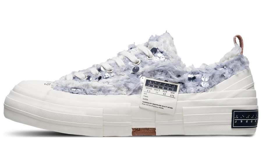 XVESSEL Swan's Tear Low top Canvas Shoes Unisex Gray