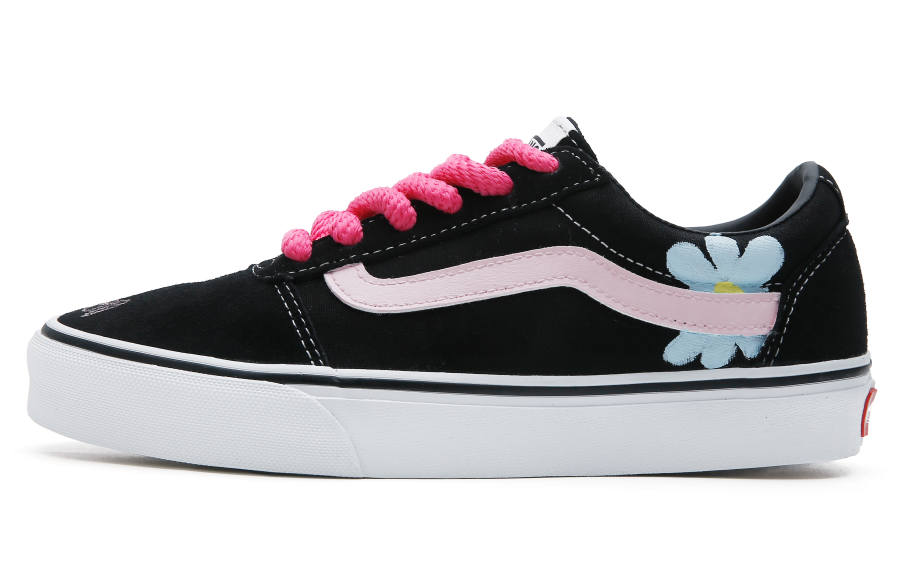 Vans Ward Coverage Lightweight And Breathable Low top Skateboard Shoes Women's Black Blue Pink