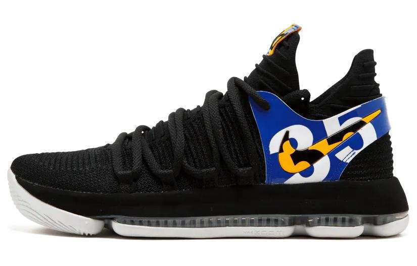 Nike Nike KD 10 TV PE 17 Blinders Slip Resistant Lightweight Non slip Lightweight Low top Basketball Shoes Men's Black