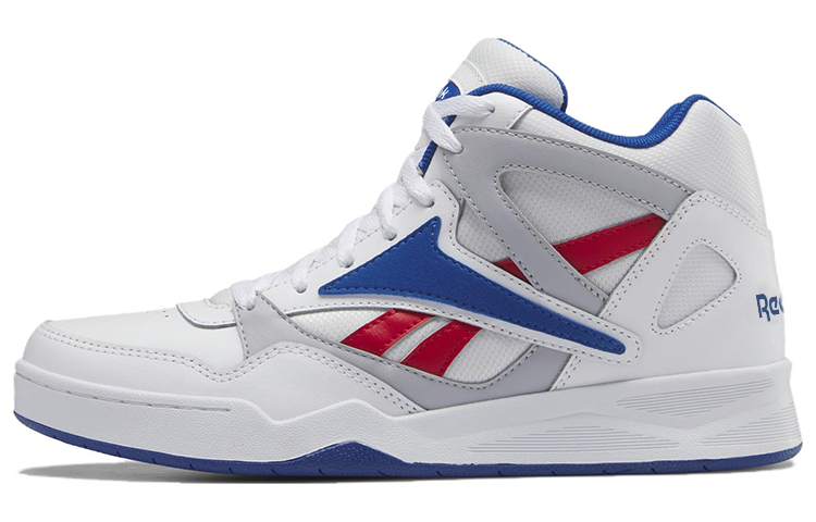 Reebok Royal BB4500 2 Comfortable Mid top Vintage Basketball Shoes Men's White Blue Red