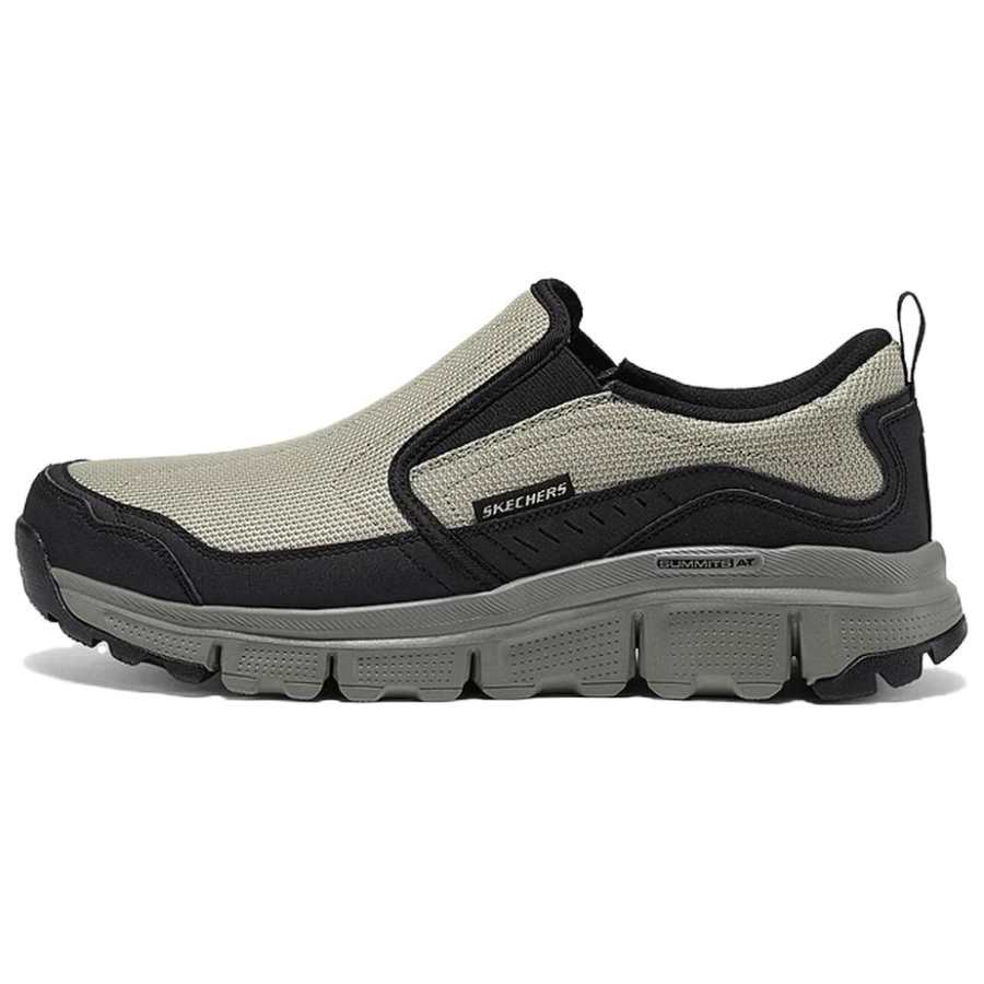 Skechers OUTDOOR MENS Comfortable And Lightweight Abrasion Resistant Low top Mountaineering Shoes Men's Gray Black