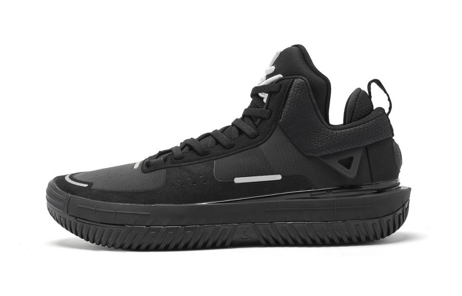 QIAODAN All Time Cushioning Abrasion Resistant Breathable Coverage Rebound Grip Low top Basketball Shoes Men's Black
