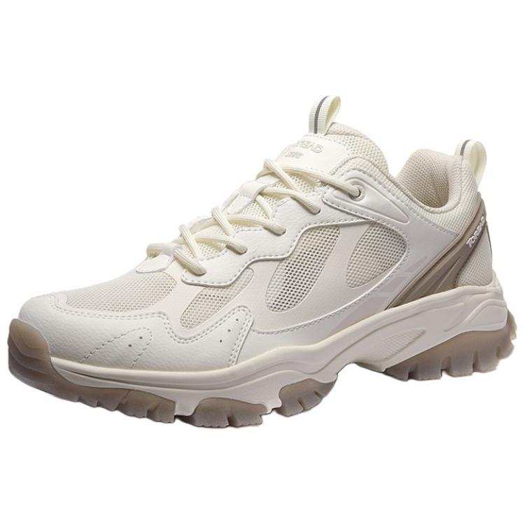 TOREAD Cushioning Slip Resistant Abrasion Resistant Low top Hiking Shoes Men's Beige Brown