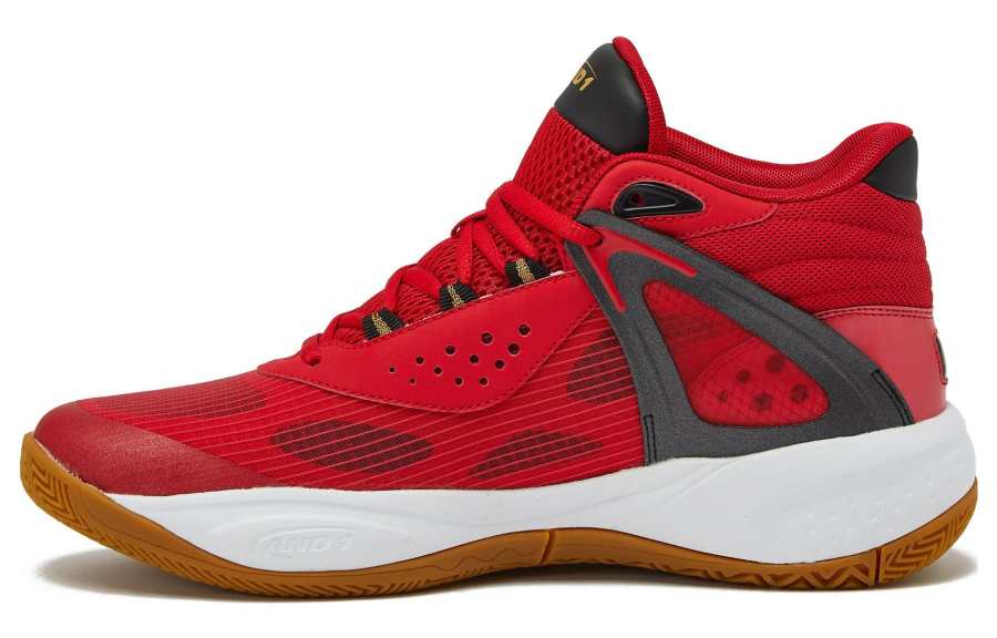 AND1 Revel Mid Cushioning Slip Resistant Low top Basketball Shoes Men's Red