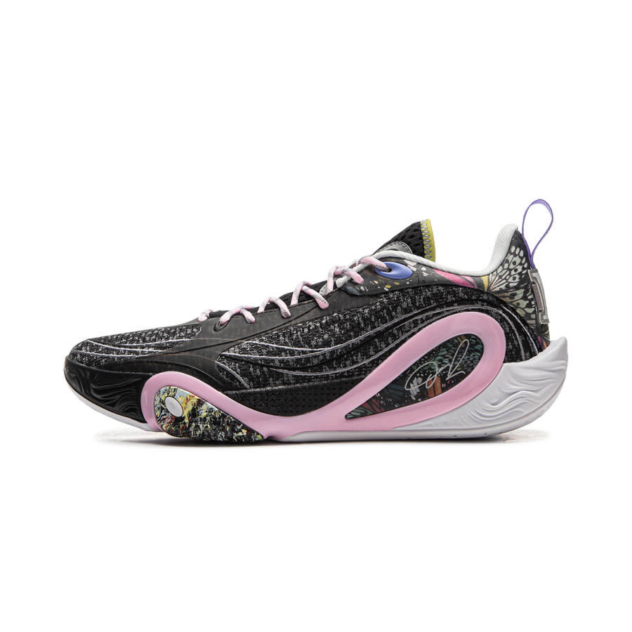Li-Ning Li Ning DLO1 Cushioning Rebound Grip Low top Basketball Shoes Men's Black Gray