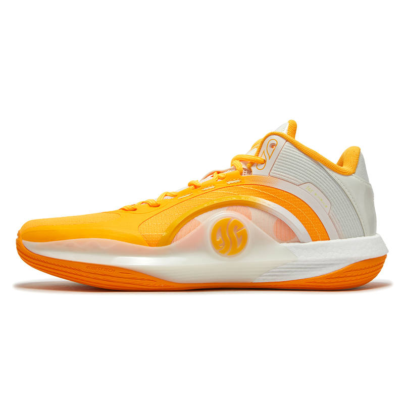361° Abrasion Resistant Breathable Mid top Basketball Shoes Men's Orange