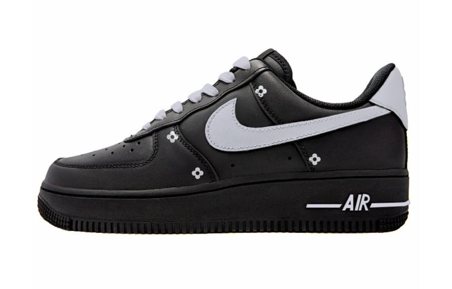 Nike Nike Air Force 1 Berry Heart Smoke Gray Slip Resistant Low top Skateboard Shoes Women's Dark Gray
